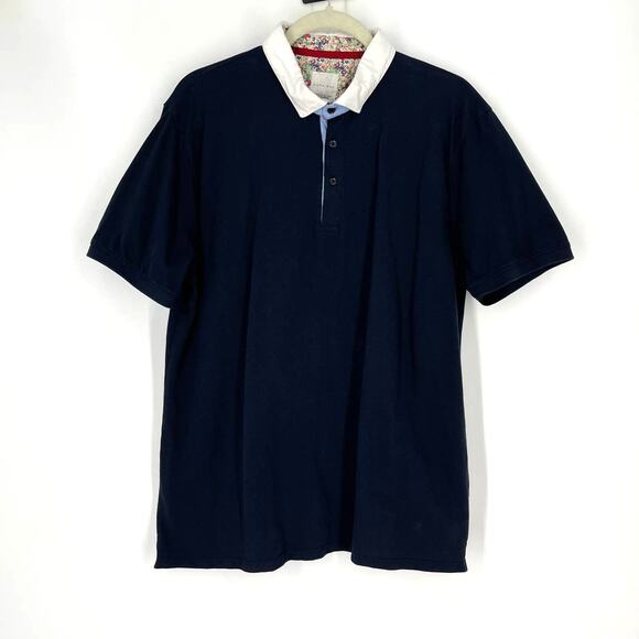 Zara Men's Blue Polo Shirt XXL - Picture 4 of 4